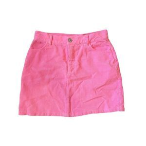 Brandy Melville Pink Corduroy Skirt One Size